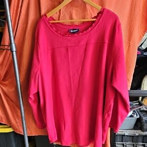 Roaman's Red Long Sleeve Top
